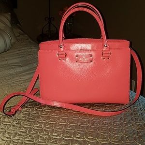 Kate Spade Durham Wellesley Satchel in Flamingo